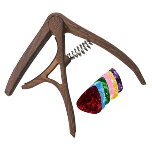 Cejilla de guitarra con 6 púas de guitarra, Cejilla de guitarra acústica de nailon multiusos, cejilla de guitarra fácil de usar, accesorios de guitarra para guitarra eléctrica guitarra clásica ukelele