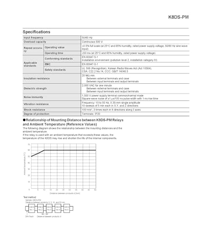 Relé de secuencia de fase trifásico K8DS-PH1 para control de motores 4