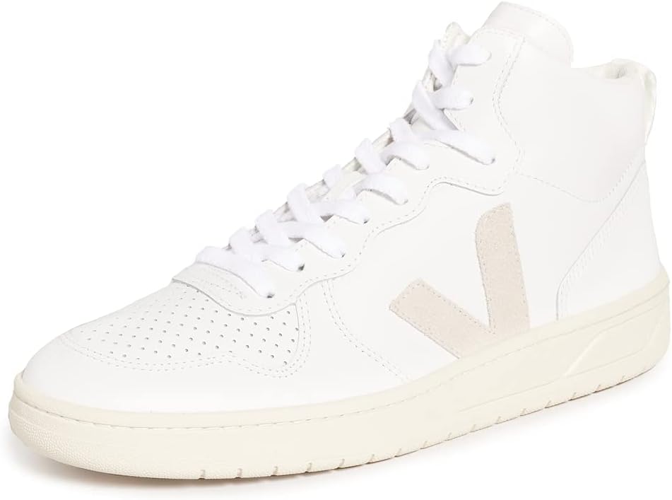 Veja Women's V-15 Sneakers, Extra-White/Natural, 9 Medium US