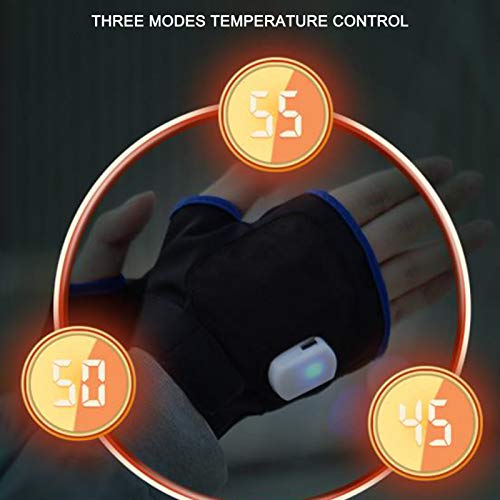 Zwbfu sem dedos para aquecedores de mão de inverno 2 unidades estilo 3 modos USB de aquecimento reca