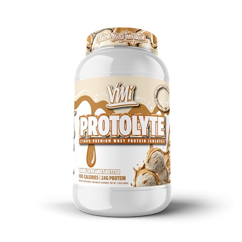 Image of VMI Sports | ProtoLyte Whey Isolate Protein Powder | Low Calorie Whey for Weight Loss and Muscle Gain | Digestive Enzymes | Non-GMO (1.6 lb, Vanilla Peanut Butter)