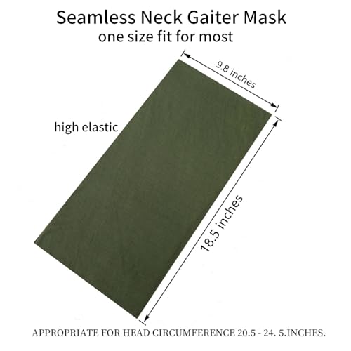 Image of Neck Gaiter Masks Tube Scarf,Seamless Bandanas Buffs Gators,Ourdoor Face Mask Face Covering Multi Headwear
