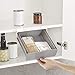 Joseph Joseph CupboardStore Under Shelf Drawer Kitchen Cabinet Storage Organizer, Space Saving, Gray/ White