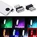 Febrytold 2 Pcs Red Universal Mini USB LED Car Interior Ambient Atmosphere Lights for Car Interior Trunk Ambient Atmosphere