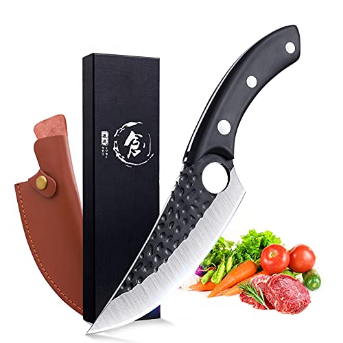 Spezzatino di maiale: la ricetta dei bocconcini in bianco 5 Coltello per disossare forgiato coltello vichingo...