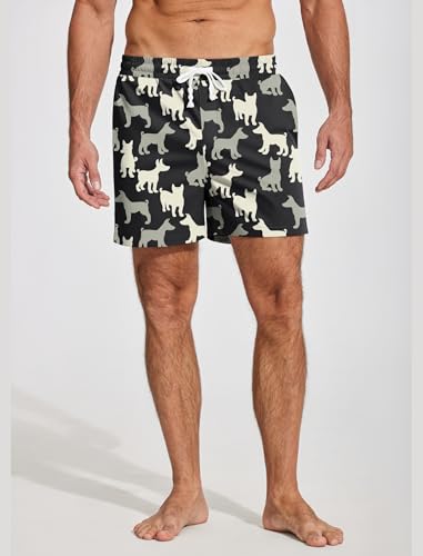 Image of Deyeek 5.5 Inch Mens Pajama Shorts Sleep Cotton Lounge PJ Lightweight Elastic Waist Drawstring Nightwear Bottom with Pockets