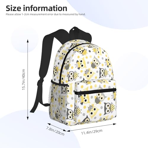 BREAUX Animal Cartoon Owls Cute Print Lightweight And Comfortable Duffel Bag, Casual Daypack, Multipurpose Backpack4