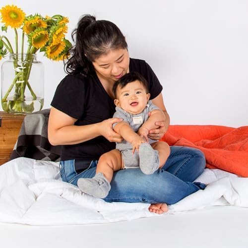 Burt's Bees Baby Unisex Booties Organic Cotton Newborn Essentials Shoes for Infants - Image 7