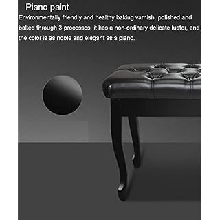 TEmkin Tabouret de Piano en Bois, Banc de Piano avec Grande boîte de Rangement, Banc de Clavier, Tabouret de vanité, 76 x 35 x 49 cm, Noir, Teck, Blanc - Les Beatles, Paul McCartney, John Lennon, RIngo Starr, George Harrison TEmkin Tabouret de Piano en Bois, Banc de Piano avec Grande boîte de Rangement, Banc de Clavier, Tabouret de vanité, 76 x 35 x 49 cm, Noir, Teck, Blanc – Image 3