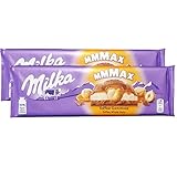 Milka MMMAX Toffee Ganznuss - Toffee Whole Nuts Chocolate (2 Pack, Total of 21oz)