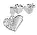 Produktbild Giulia Luna-Schmuckset Herz 925er Silber Kette Ohrstecker Strass GL5260006