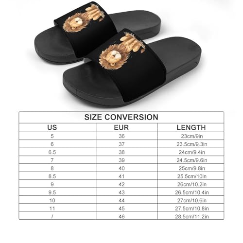 Cute Lion House Sandals Non-Slip Bathroom Slippers Beach Summer Shoes for Men Women2