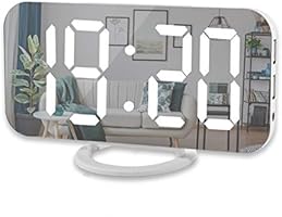 Digital Alarm Clock,6" Large LED Display with Dual USB Charger Ports | Auto Dimmer Mode | Easy Snooze Function, Modern...