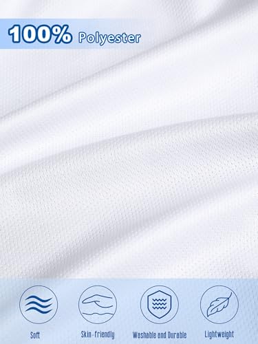 2 Pack Boys Athletic Shorts Teens Quick Dry Mesh Basketball Soccer Gym Shorts with Drawstring for Kids 5-12Y3