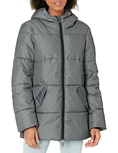 Daily Ritual Women's Mid-Length Water-Resistant Primaloft Puffer Jacket