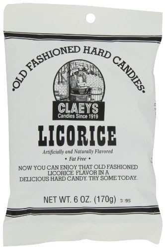 Claey's, Old Fashioned Hard Candy Licorice, 6 oz-SET OF 2