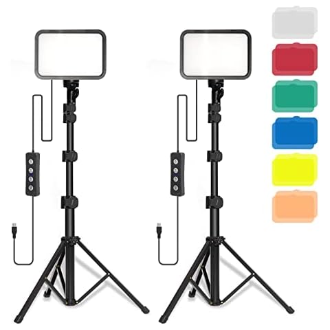 Stynice Luz Video LED con Trípode y Filtro de Color Cover