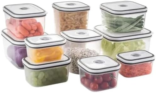 Kit Potes Herméticos Plásticos Cinza 10 Unidades Electrolux