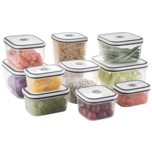 Kit Potes Herméticos Plásticos Cinza 10 Unidades Electrolux