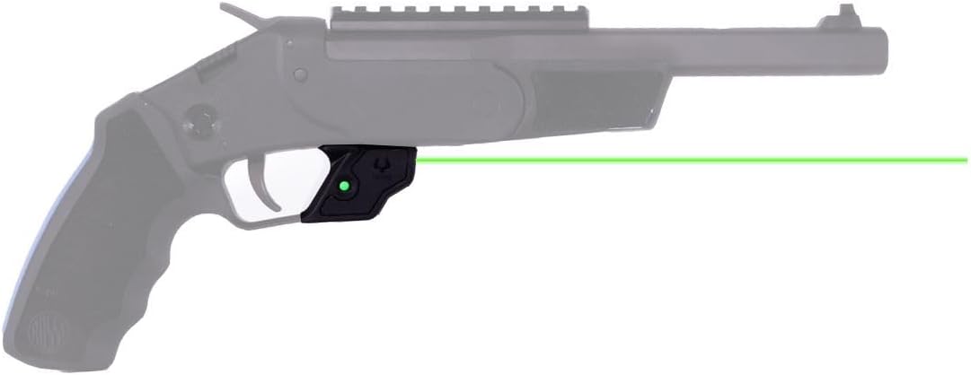 Viridian E Series Green Laser Sight, Custom Gun Fits, Railed or Non-Railed Pistols, Class 3R Green Laser Sight, 5mW Output