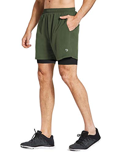 image for BALEAF Men's 2 in 1 Running Athletic Shorts 5