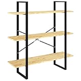 Montage facile et sécurité : grâce aux instructions de montage fournies (français non garanti), l'étagère en bois est facile à assembler. Pour une stabilité maximale et pour éviter les moments d'inclinaison, un support mural est fourni qui permet une fixation sûre directement au mur de la pièce.