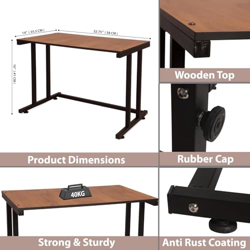 Image of REMANENCE Heavy Duty Metal Microwave Oven Stand with Storage Shelves, 2 Tier Kitchen Organizer Rack with Hooks, Multipurpose Countertop Shelf for Microwave, OTG & Kitchen Appliances