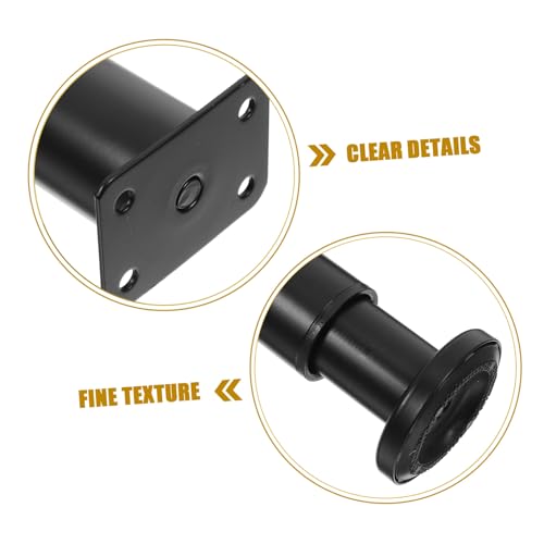 Patas ajustables para muebles negras soporte resistente de mesa sofá y armarios estables 6