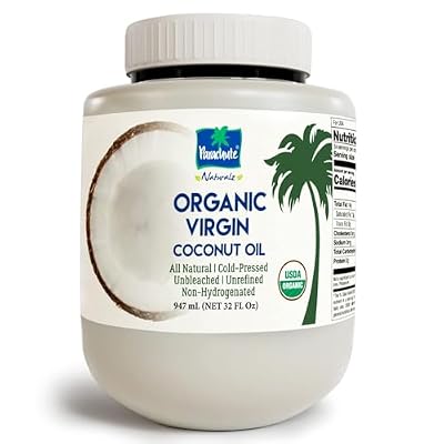 Parachute Naturalz Organic Virgin Coconut Oil | Cooking Oil, Hair Oil, Body Oil & Oil Pulling | Cold Pressed | Unbleached | Unrefined | Non-Hydrogenated | MCT Oil | USDA Certified | 32 Fl. Oz | Plastic Jar