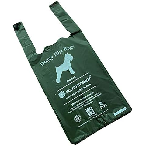 SCOT-PETSHOP PREMIUM Large Green Dog Waste Bags - 500 Poo Bags (Not On A Roll) Cover