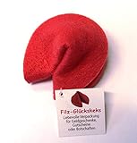 1 Glückskeks Filz pink Idee für Geld- & Gutscheine ca 7 x 6 cm unbestickt