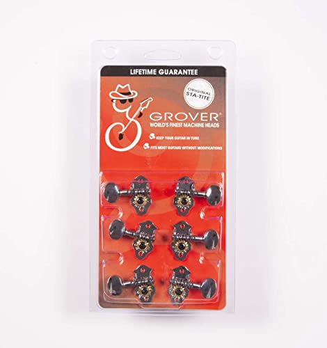 Grover V98C Tête de Mécanique Verticale - Les Beatles, Paul McCartney, John Lennon, RIngo Starr, George Harrison Grover V98C Tête de Mécanique Verticale