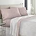 LARA MORADA Set Completo Letto Lenzuola 100% Cotone Percalle Dis Flavia Rosa Matrimoniale 2P