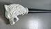 Blackperlcrafts by White Aluminum Wolf Head Handle Black Stainless Steel Tactical Walking Stick Cane Shaft Gift