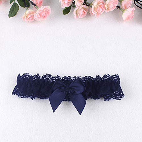 Image of Blue Garters for Bride Wedding Garter Set for Bride Bridal Garter Leg Thigh Blue