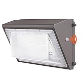 VEVOR LED Wall Pack Lights, 120W 11000LM, 5000K Commercial Outdoor Lights Security Lighting Fixture, with Intelligent Light Sensing 240 LED Beads Energy Saving for Garages Yards, IP65 Waterproof
