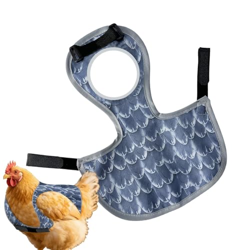 Protector de espalda lavable para aves con delantal de pollo reutilizable y cómodo 7
