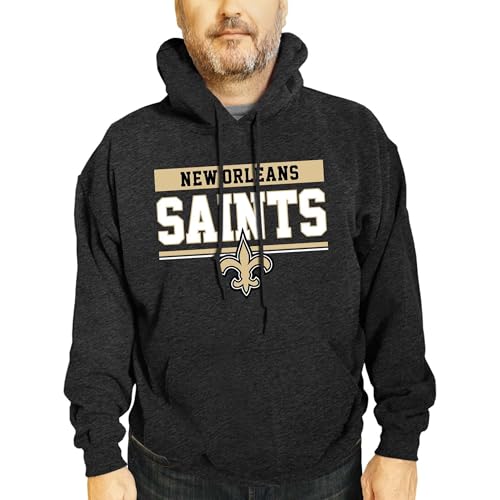 Team Fan Apparel New Orleans Saints Charcoal Gameday Hoodie - Men and Women