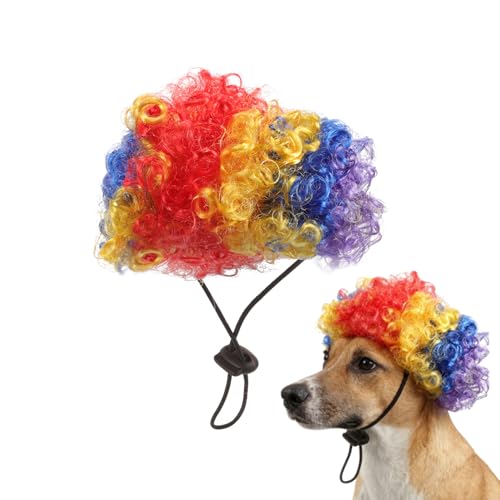 Peluca payaso ajustable para perro y gato POPETPOP