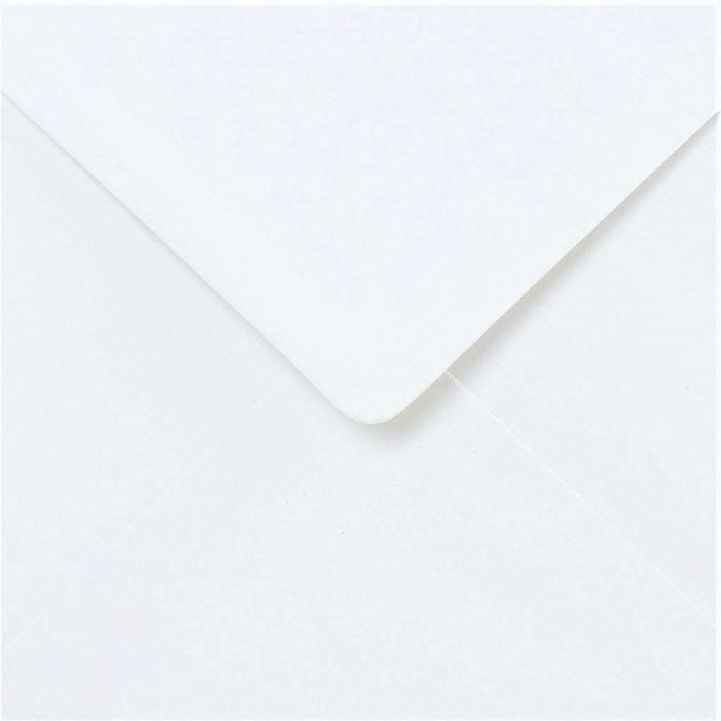 DJP Square White Envelopes for Greetings Cards 155mm x 155mm, (6" x 6"), 50 Pack, 6x6 - Image 2