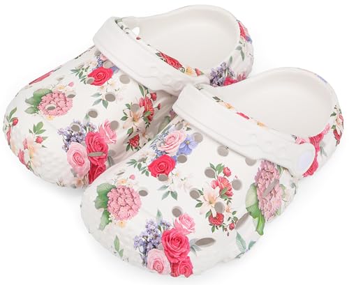 Image of INMINPIN Kids Girls Boys Clogs Garden Shoes Toddler Slides Sandals Children Water Shower Beach Pool Slippers Indoor Outdoor
