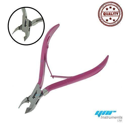 YNR® Cuticle Nipper Cuticle Cutter and Remover for Dead Skin - Durable Manicure Tools and Cuticle Clippers- Stainless Steel Professional Tool (Magenta)