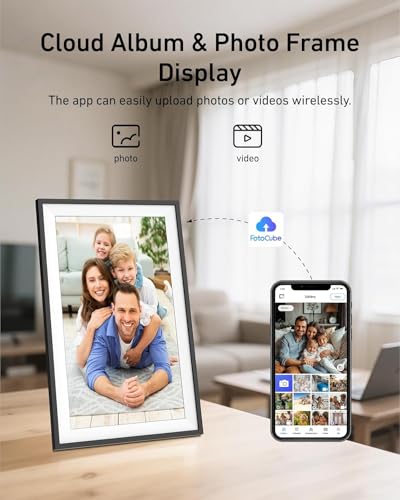 Cryfokt 10.1 Cali 1280x800p Inteligentny Kalendarz Cyfrowy Online z Wykresem Chore i planistą Posiłków, Planista Rodzinny Pełny Ekran Dotykowy, Materiał ABS Materiał Funkcjonalny