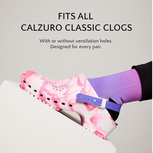 Image of CALZURO Heel Strap Kit - Italian Rubber Clog Straps for Secure Fit - 2 Straps, Buckles & Hardware Included