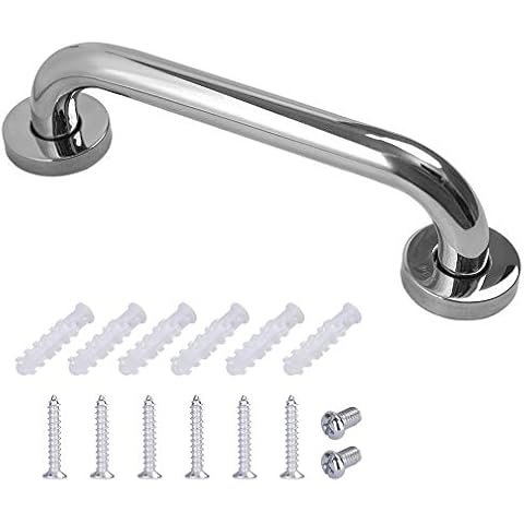 Bathroom Grab Bar Stainless Steel Bath Grab Shower Safety Handle Towel Holder Cover