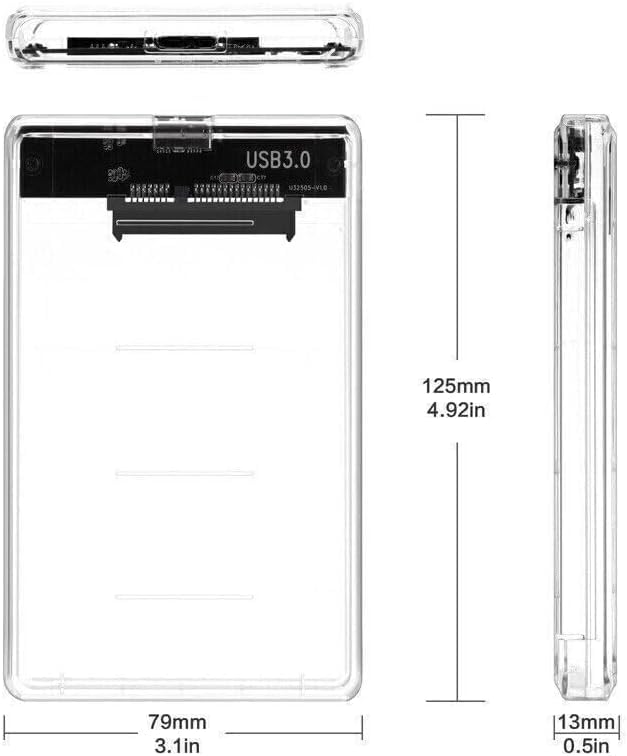 Caja externa para disco duro 2.5" SATA USB 3.0 NTQinParts miniatura 6