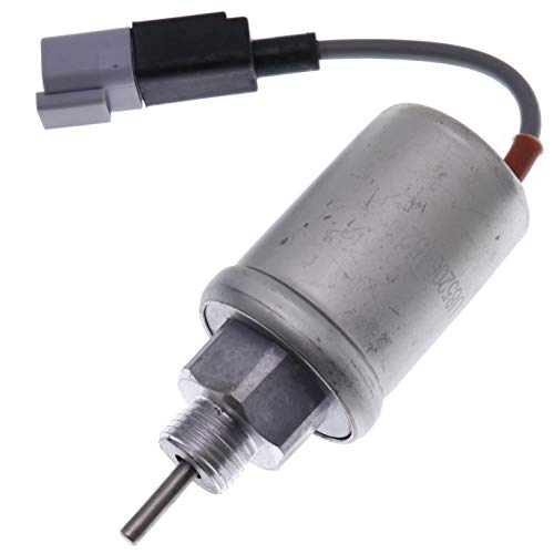 JEENDA Fuel Shut Off Stop Solenoid U85206452 185206452 U85206451 for Caterpillar Cat 3024 3024C 3013C 3034 216B 226B Perkins HL403C-15 HR404C-22T 402D 403D 404D 404C 403C Engine