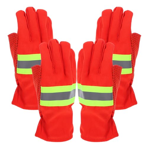 Guantes ignífugos de algodón para hombres, aislamiento térmico en emergencias