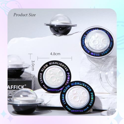 HOSAILY Chameleon Face Highlighter Palette, Multichrome Glitter Shimmer Highlighter Makeup, Holographic Sparkle Color Shifting Inner Corner Eye Highlighter Illuminator, Silky Creamy Mineral Eyeshadow2