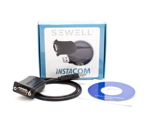 Sewell Direct Instacom Usb To Serial Adapter 2' With Posts (Sw-1301), Black #TOP1